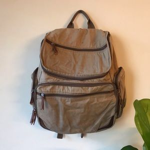 BACKPACK Tan Canvas